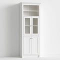 Armoire de cuisine haute aux lignes épurées, coloris blanc
